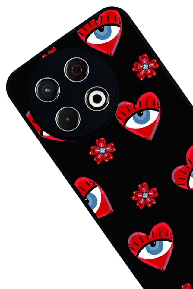 Tecno Spark 30 Pro Uyumlu Göz Tasarımlı Glossy Premium Kılıf