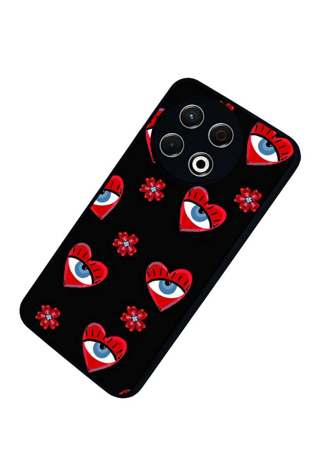 Tecno Spark 30 Pro Uyumlu Göz Tasarımlı Glossy Premium Kılıf