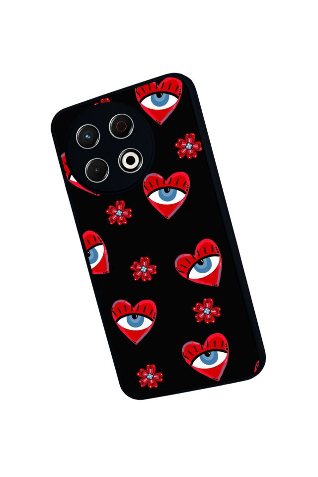 Tecno Spark 30 Pro Uyumlu Göz Tasarımlı Glossy Premium Kılıf