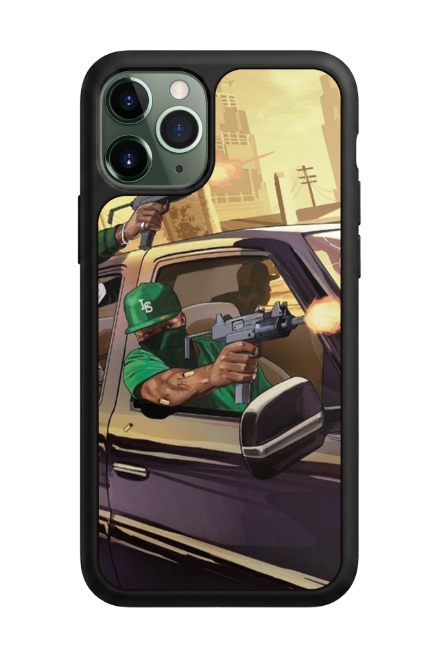 iPhone 11 Pro Uyumlu GTA Tasarımlı Glossy Premium Kılıf