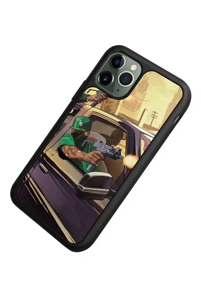 iPhone 11 Pro Uyumlu GTA Tasarımlı Glossy Premium Kılıf