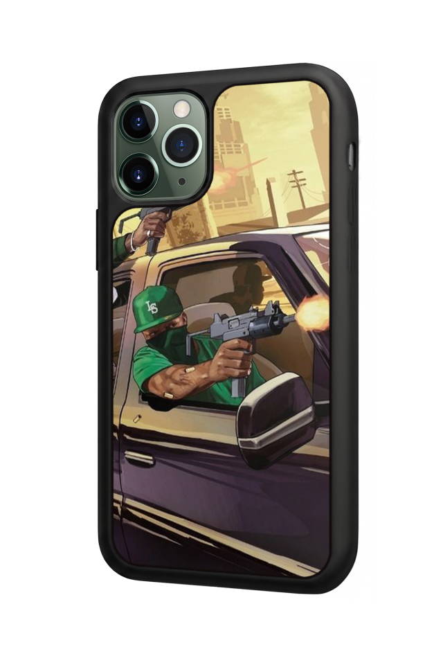 iPhone 11 Pro Uyumlu GTA Tasarımlı Glossy Premium Kılıf