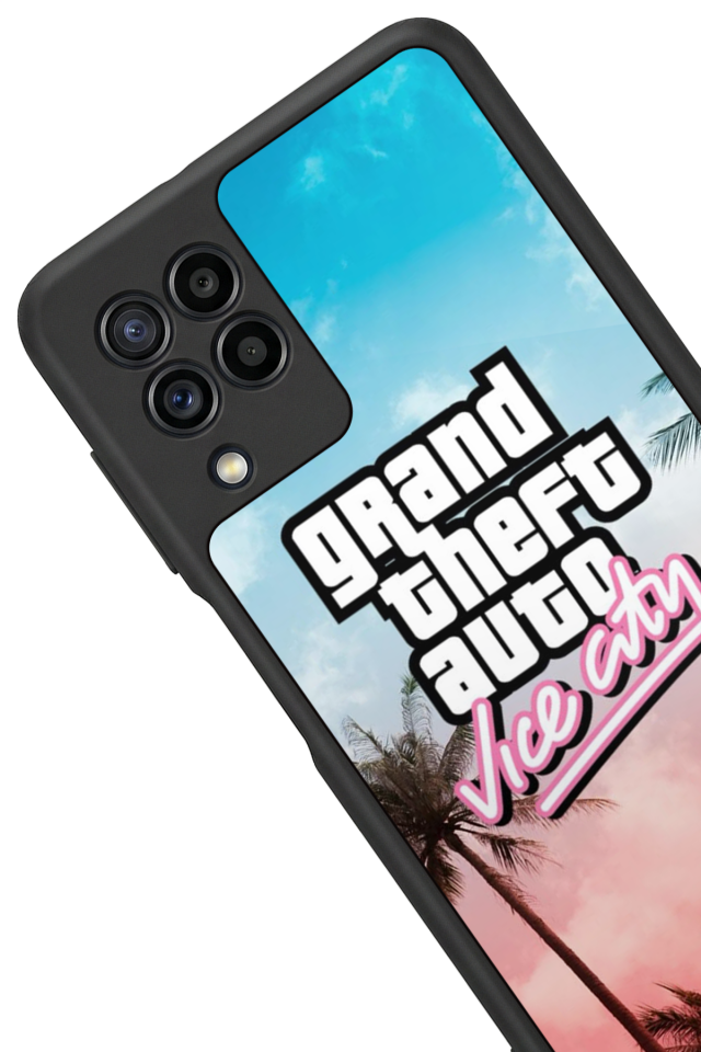 Samsung Galaxy M22 Uyumlu GTA Tasarımlı Glossy Premium Kılıf