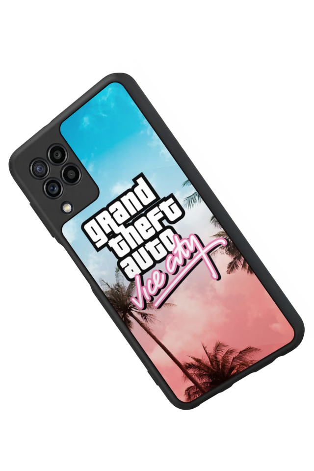 Samsung Galaxy M22 Uyumlu GTA Tasarımlı Glossy Premium Kılıf