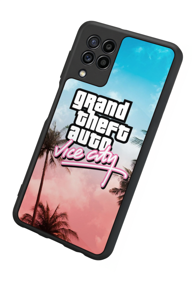 Samsung Galaxy M22 Uyumlu GTA Tasarımlı Glossy Premium Kılıf