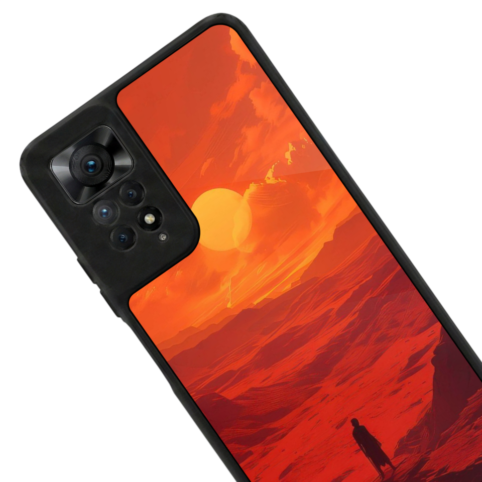 Xiaomi Redmi Note 11 Pro Uyumlu Güneş Tasarımlı Glossy Premium Kılıf