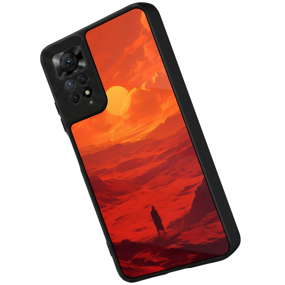 Xiaomi Redmi Note 11 Pro Uyumlu Güneş Tasarımlı Glossy Premium Kılıf