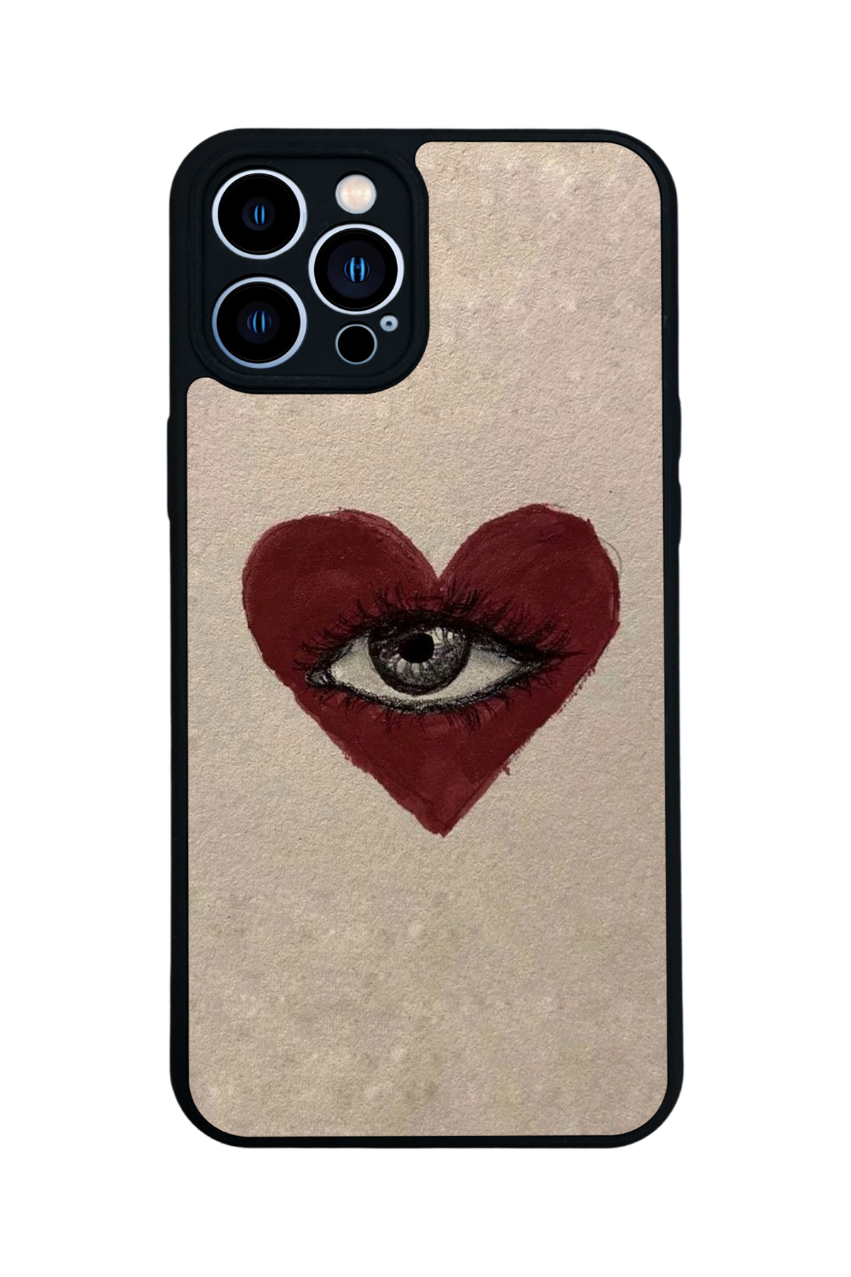 iPhone 13 Pro Max Uyumlu Kalp Love Tasarımlı Glossy Premium Kılıf