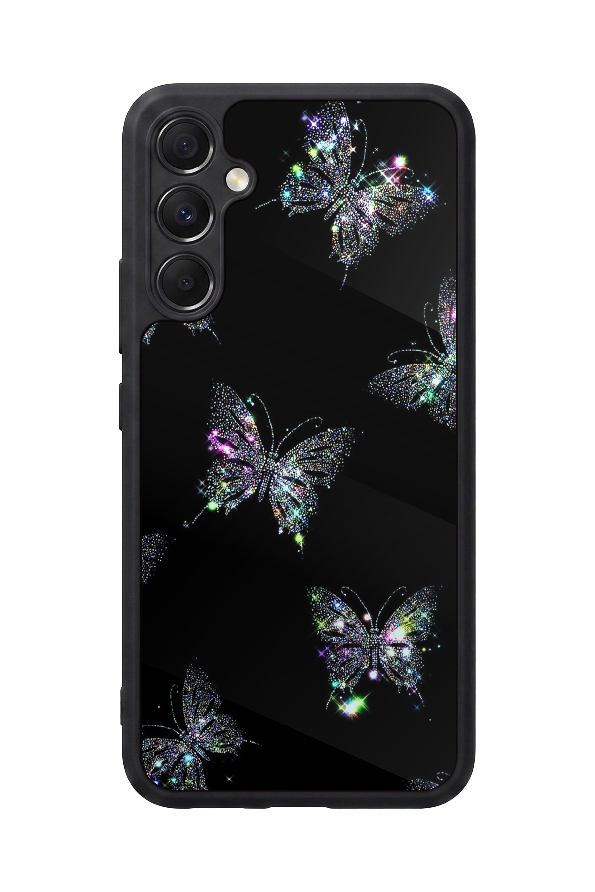 Samsung Galaxy A34 Uyumlu Kelebek Tasarımlı Glossy Premium Kılıf