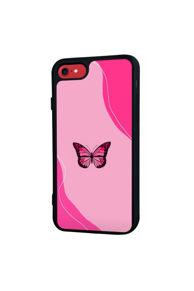 iPhone 7 Uyumlu Kelebek Tasarımlı Glossy Premium Kılıf