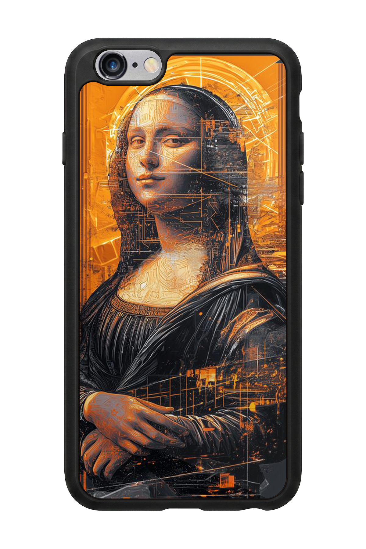 iPhone 6 Plus Uyumlu Monalisa Tasarımlı Glossy Premium Kılıf