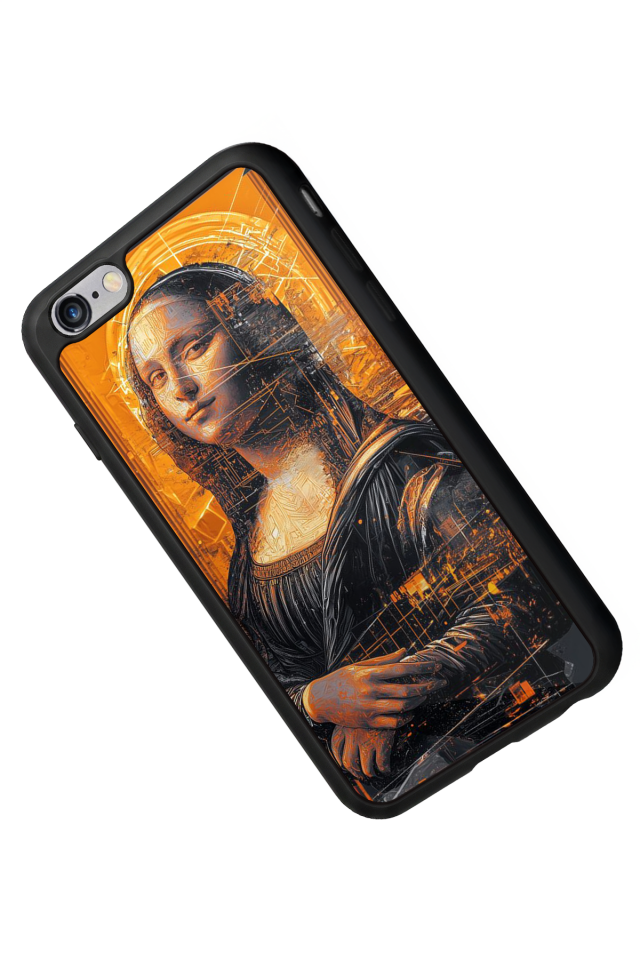 iPhone 6 Plus Uyumlu Monalisa Tasarımlı Glossy Premium Kılıf