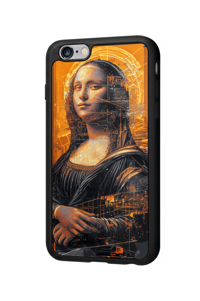 iPhone 6 Plus Uyumlu Monalisa Tasarımlı Glossy Premium Kılıf