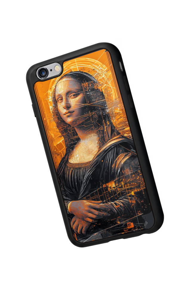 iPhone 6 Plus Uyumlu Monalisa Tasarımlı Glossy Premium Kılıf