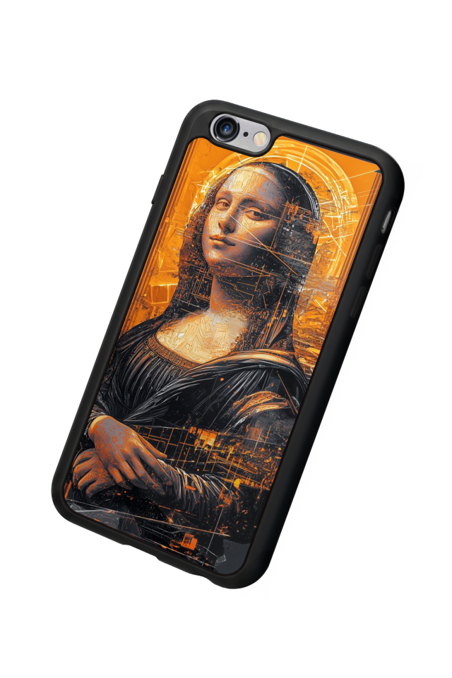 iPhone 6 Plus Uyumlu Monalisa Tasarımlı Glossy Premium Kılıf