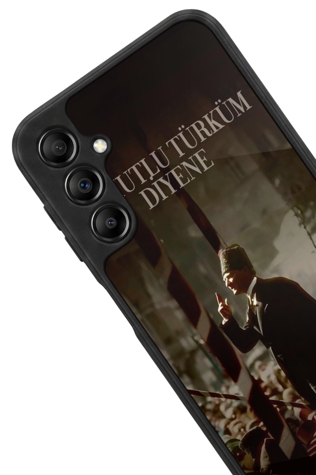 Samsung Galaxy A14 Uyumlu Mustafa Kemal Ataturk Tasarımlı Glossy Premium Kılıf