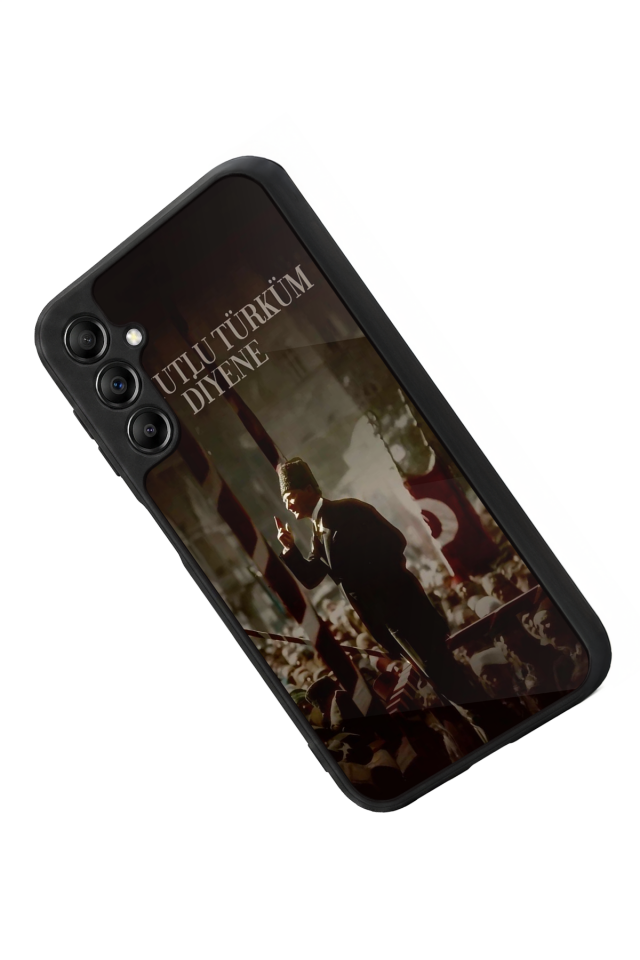 Samsung Galaxy A14 Uyumlu Mustafa Kemal Ataturk Tasarımlı Glossy Premium Kılıf