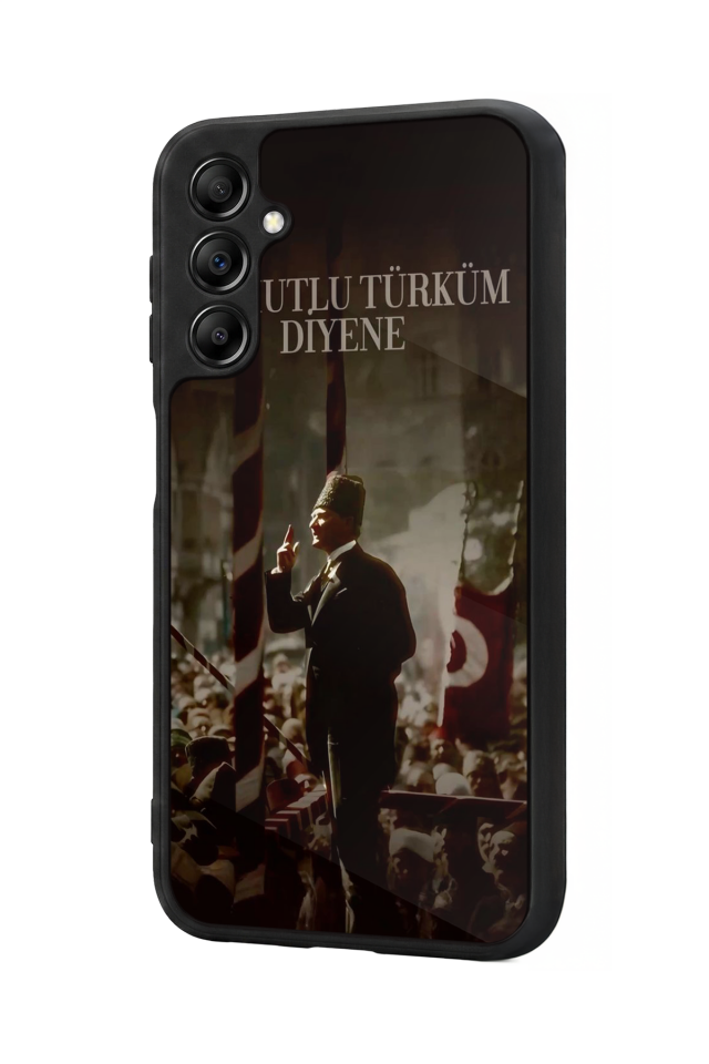 Samsung Galaxy A14 Uyumlu Mustafa Kemal Ataturk Tasarımlı Glossy Premium Kılıf