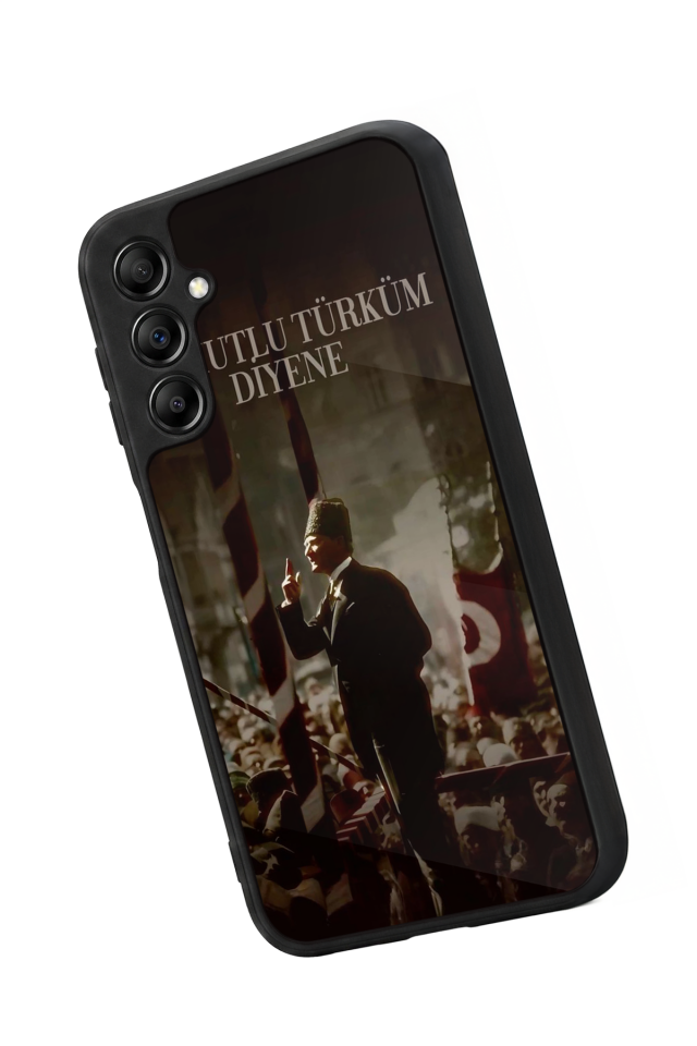 Samsung Galaxy A14 Uyumlu Mustafa Kemal Ataturk Tasarımlı Glossy Premium Kılıf