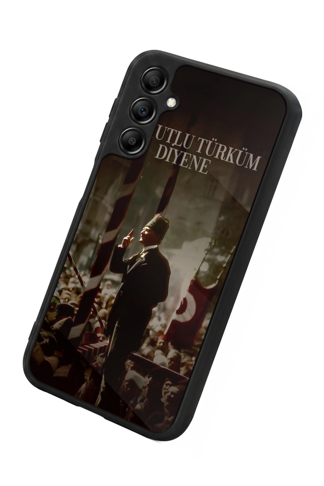 Samsung Galaxy A14 Uyumlu Mustafa Kemal Ataturk Tasarımlı Glossy Premium Kılıf