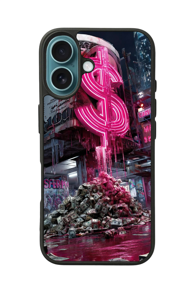 iPhone 16 Uyumlu Para Tasarımlı Glossy Premium Kılıf