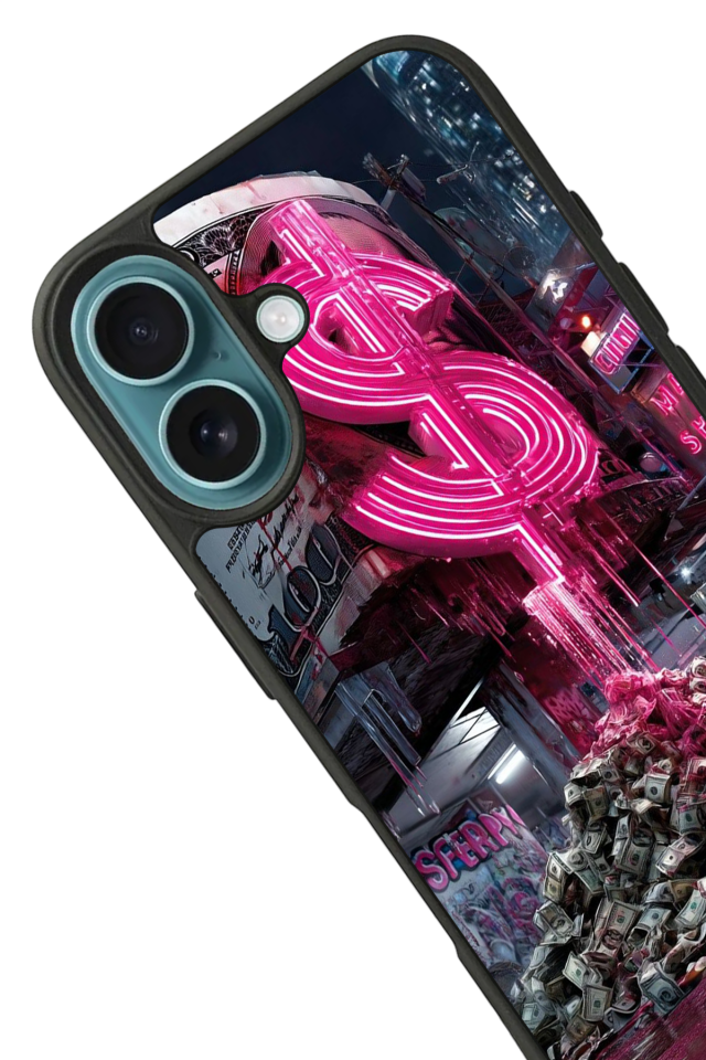 iPhone 16 Uyumlu Para Tasarımlı Glossy Premium Kılıf
