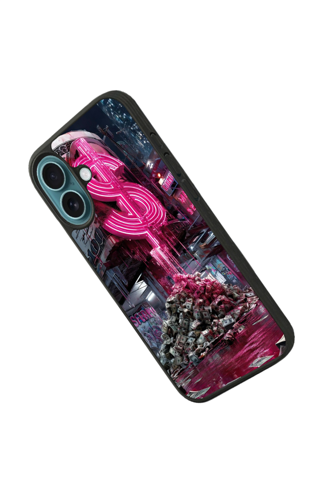 iPhone 16 Uyumlu Para Tasarımlı Glossy Premium Kılıf