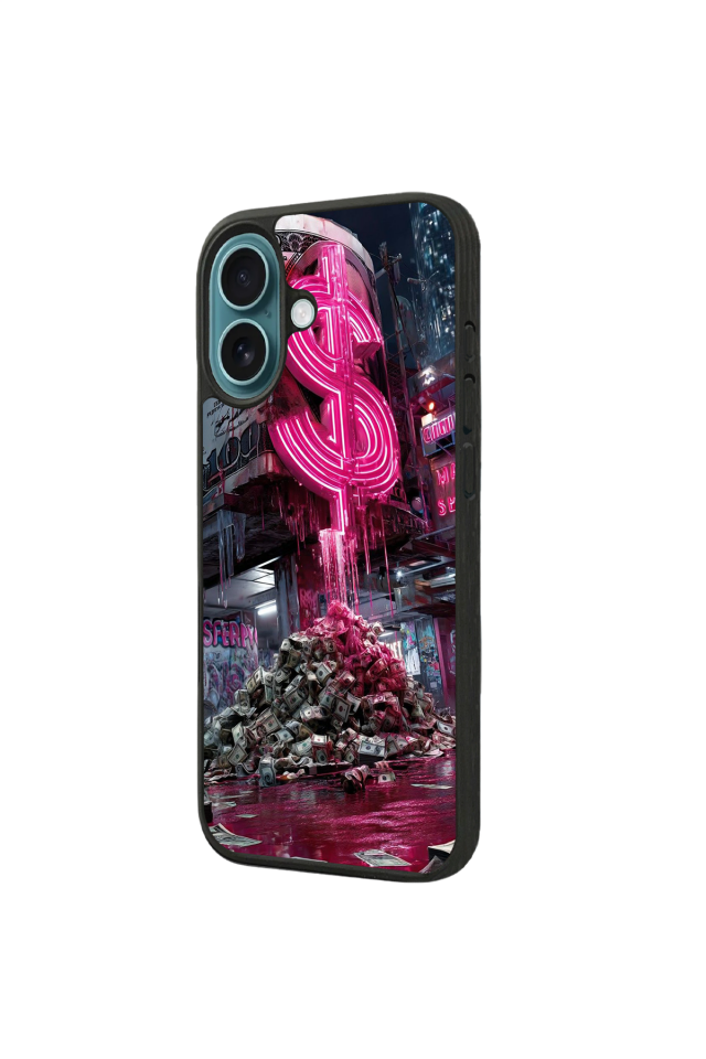 iPhone 16 Uyumlu Para Tasarımlı Glossy Premium Kılıf