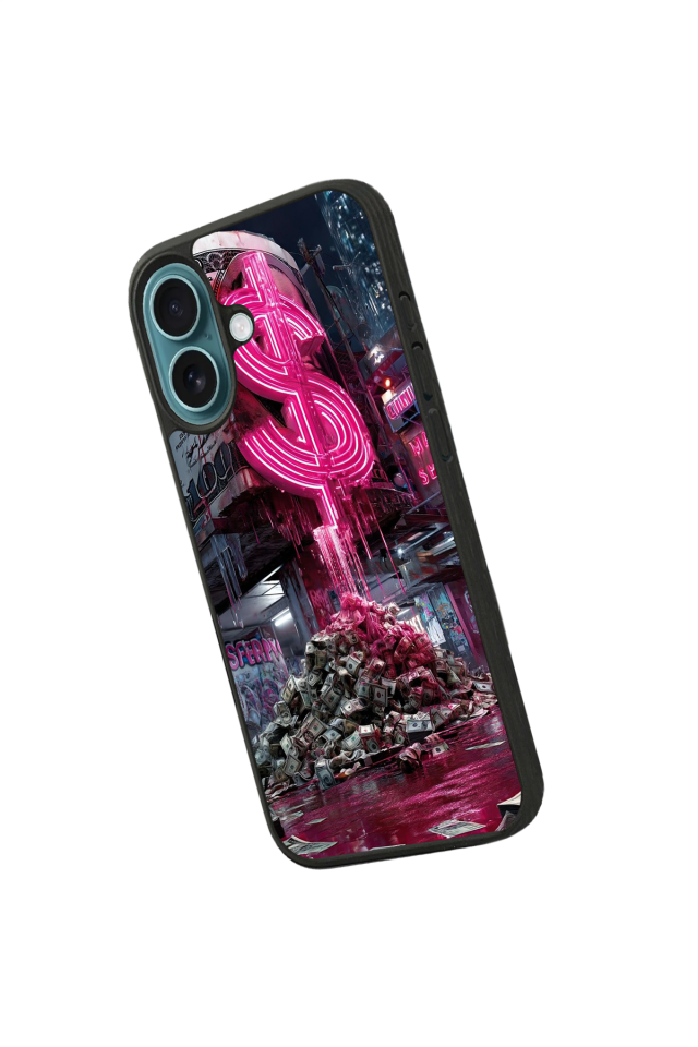 iPhone 16 Uyumlu Para Tasarımlı Glossy Premium Kılıf