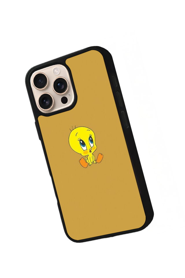 iPhone 15 Pro Uyumlu Tweety Tasarımlı Glossy Premium Kılıf