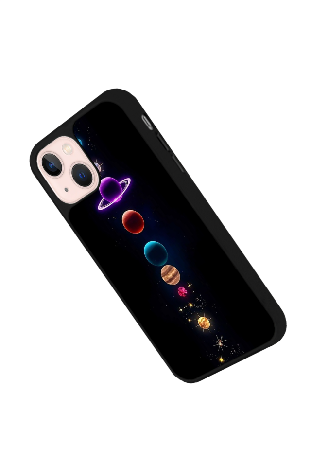 iPhone 14 Plus Uyumlu Uzay Tasarımlı Glossy Premium Kılıf