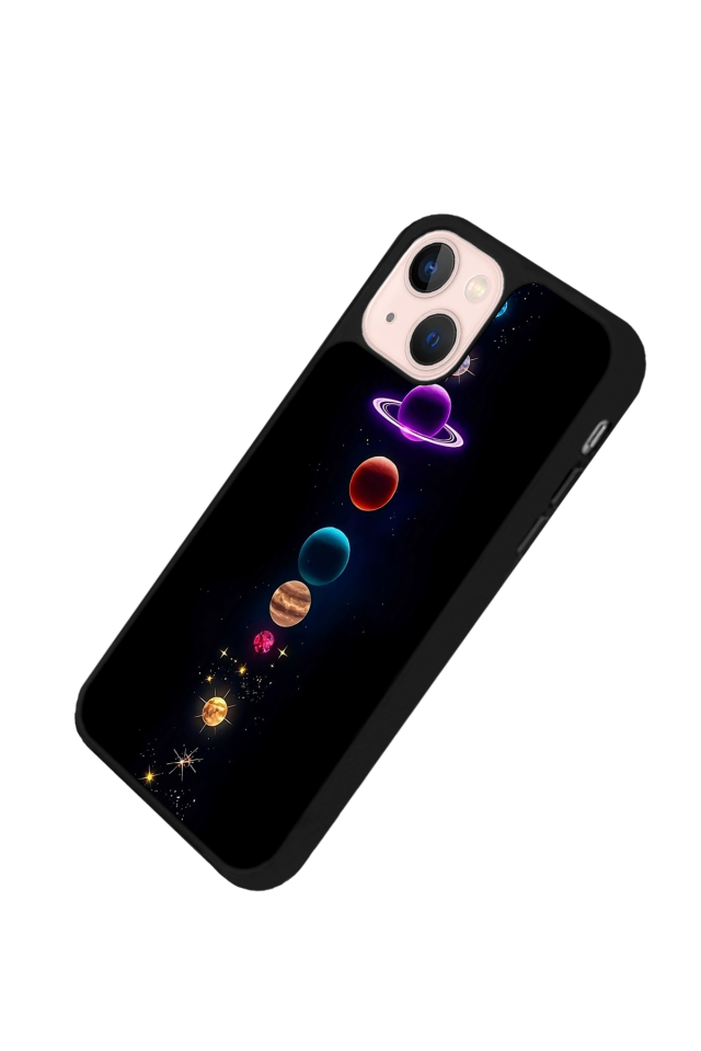 iPhone 14 Plus Uyumlu Uzay Tasarımlı Glossy Premium Kılıf