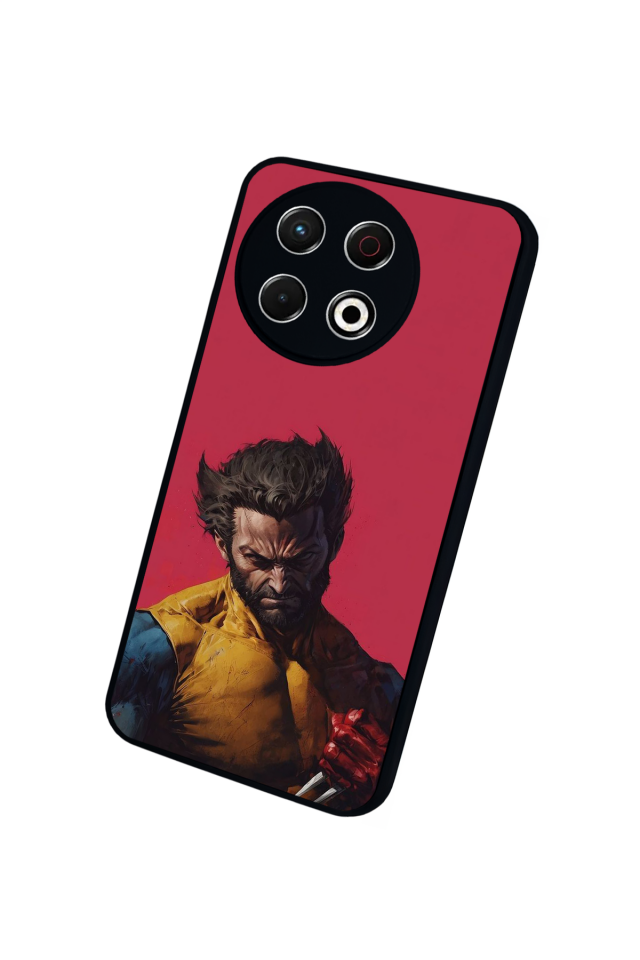 Tecno Spark 30 Pro Uyumlu Wolverine Tasarımlı Glossy Premium Kılıf