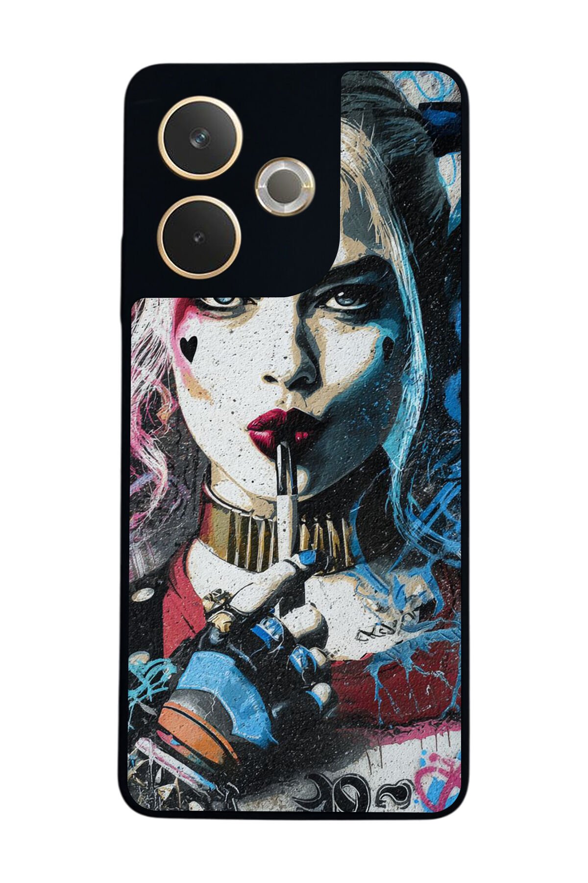 Oppo A5 Pro Uyumlu HarleyQueen Tasarımlı Glossy Premium Kılıf