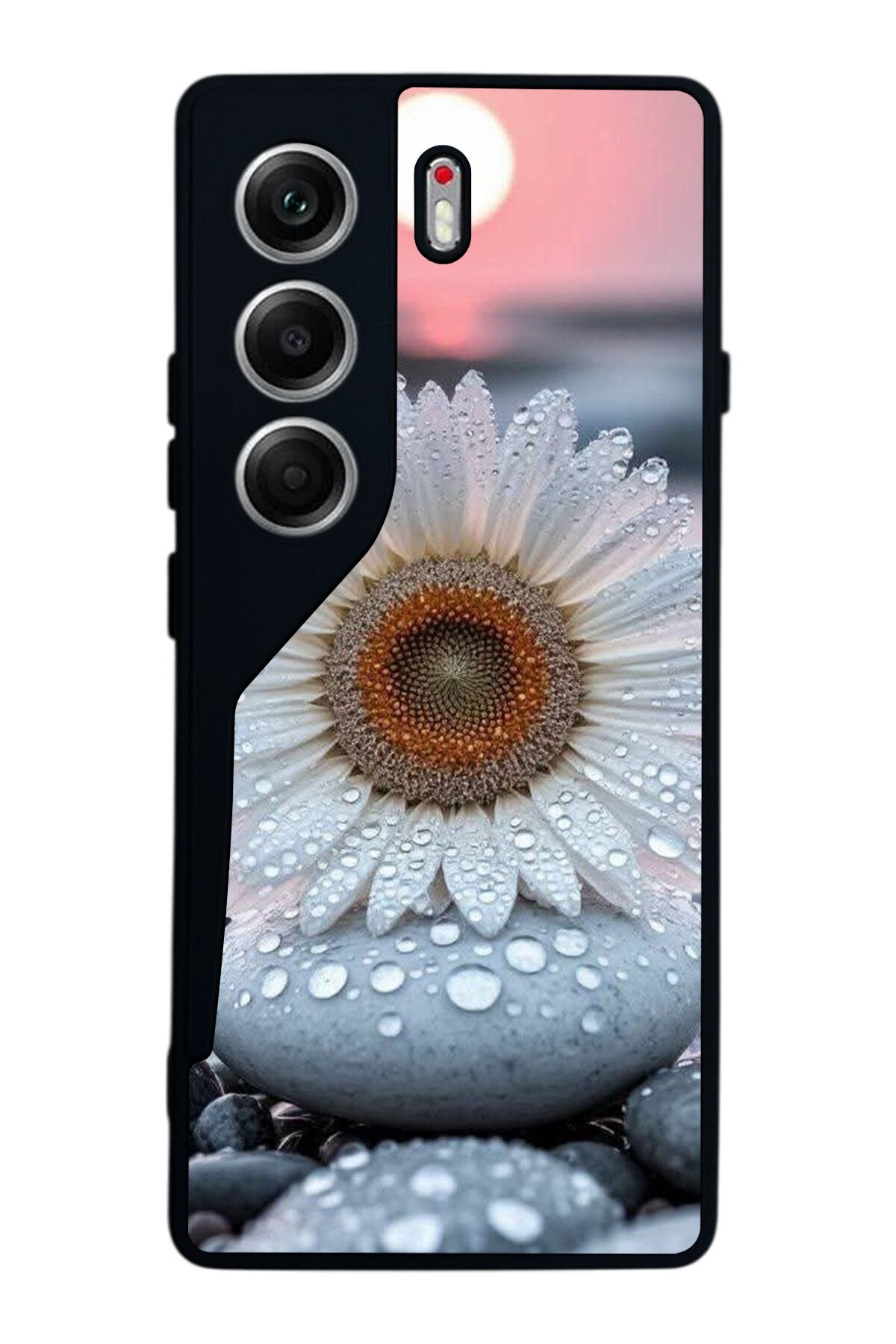 Tecno Camon 40 Uyumlu Cicek Tasarımlı Glossy Premium Kılıf