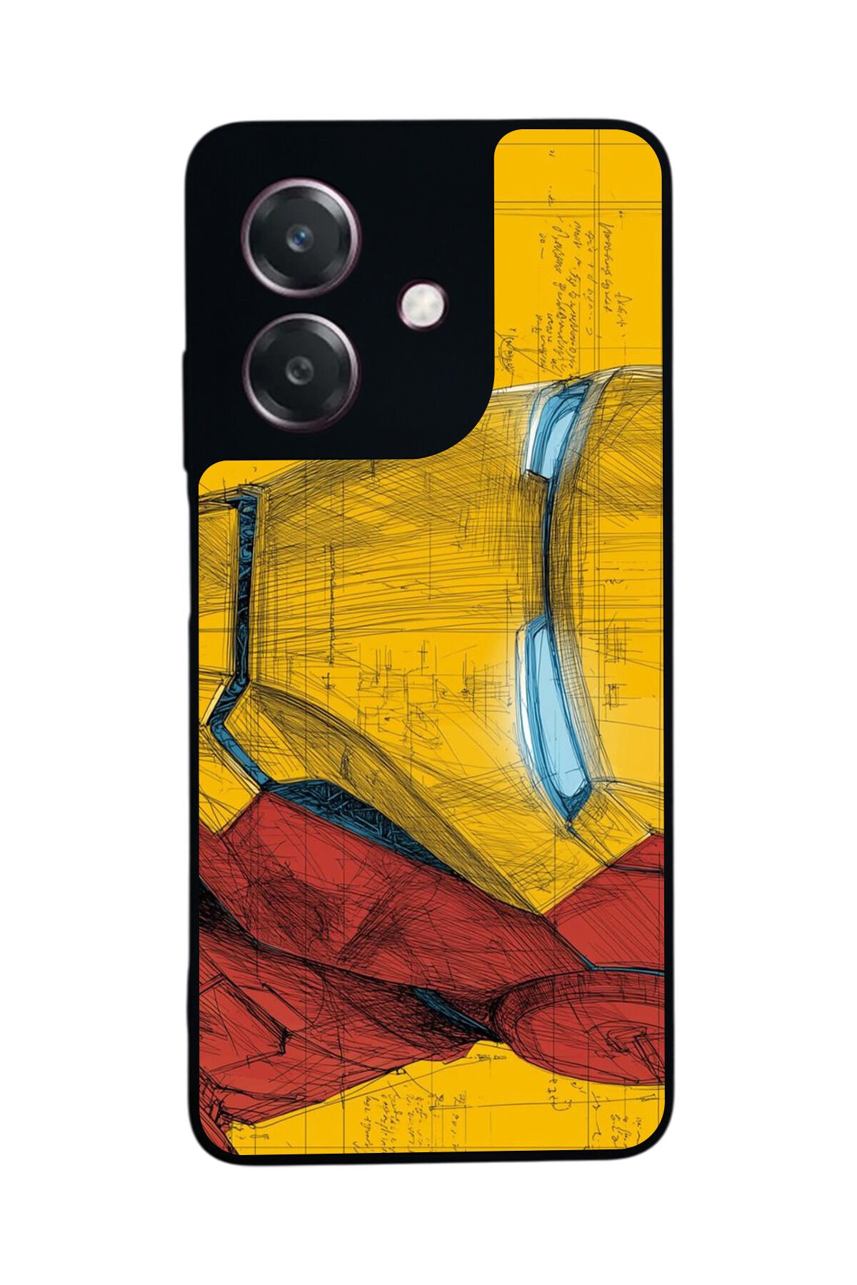 Oppo A3 5G Uyumlu Iron Man ( Demir Adam ) Tasarımlı Glossy Premium Kılıf