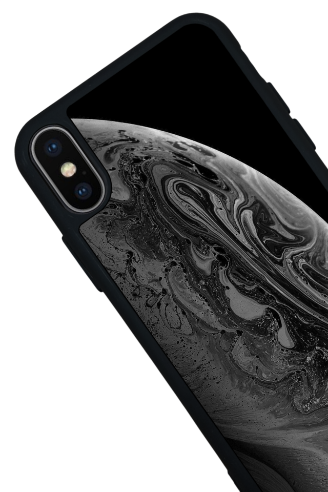 iPhone X/ XS Uyumlu Ay Tasarımlı Glossy Premium Kılıf