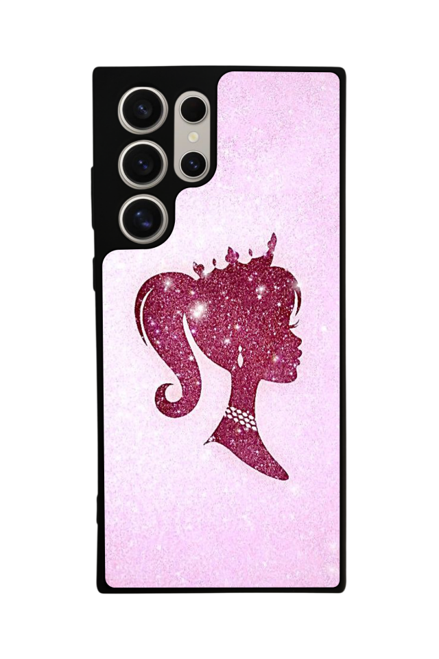 Samsung Galaxy S22 Ultra Uyumlu Barbie Tasarımlı Glossy Premium Kılıf