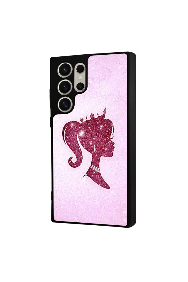 Samsung Galaxy S22 Ultra Uyumlu Barbie Tasarımlı Glossy Premium Kılıf