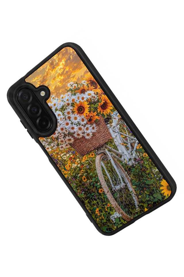 Samsung Galaxy A56 Uyumlu Cicek Tasarımlı Glossy Premium Kılıf