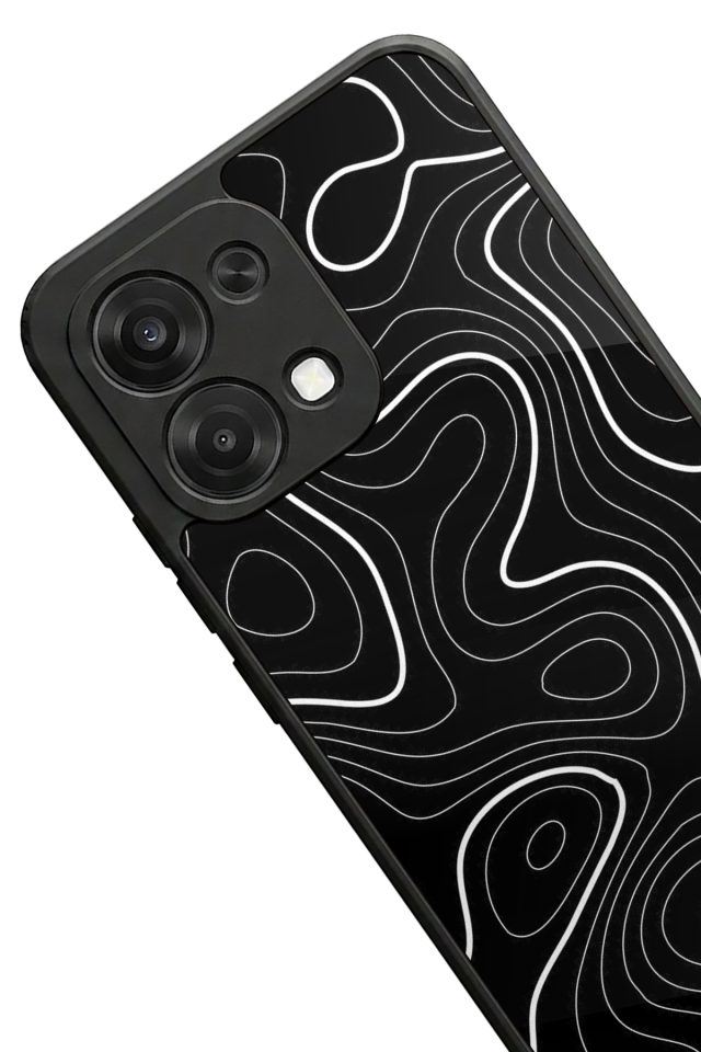 Oppo A6 Pro Uyumlu Çizgi Sanatı Tasarımlı Glossy Premium Kılıf