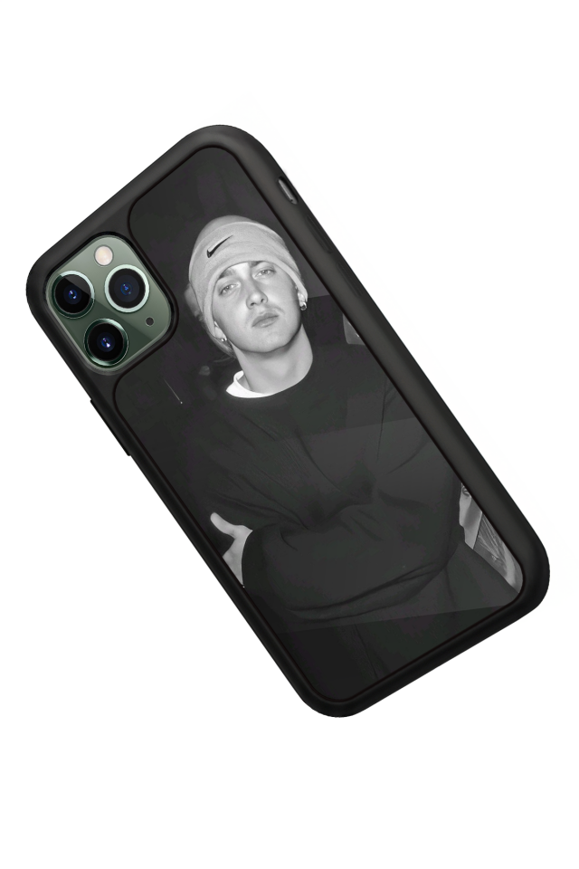 iPhone 11 Pro Max Uyumlu Eminem Tasarımlı Glossy Premium Kılıf