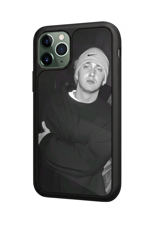 iPhone 11 Pro Max Uyumlu Eminem Tasarımlı Glossy Premium Kılıf