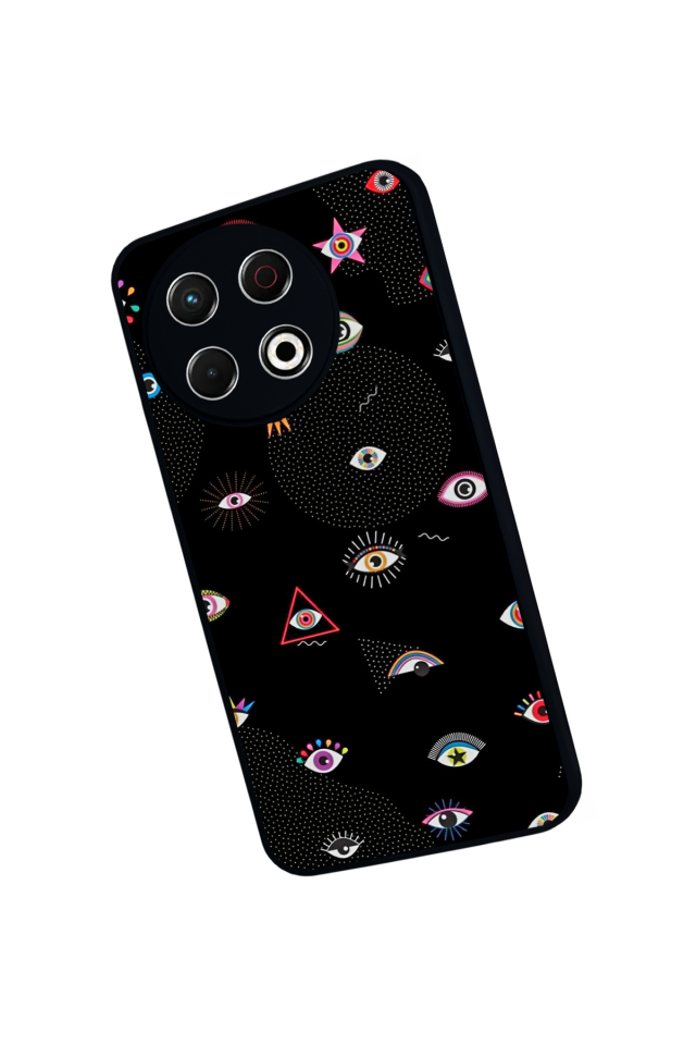 Tecno Spark 30 Pro Uyumlu Göz Tasarımlı Glossy Premium Kılıf