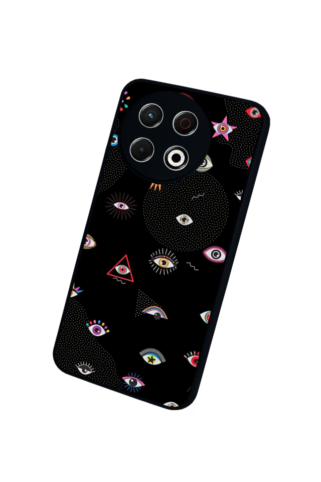 Tecno Spark 30 Pro Uyumlu Göz Tasarımlı Glossy Premium Kılıf