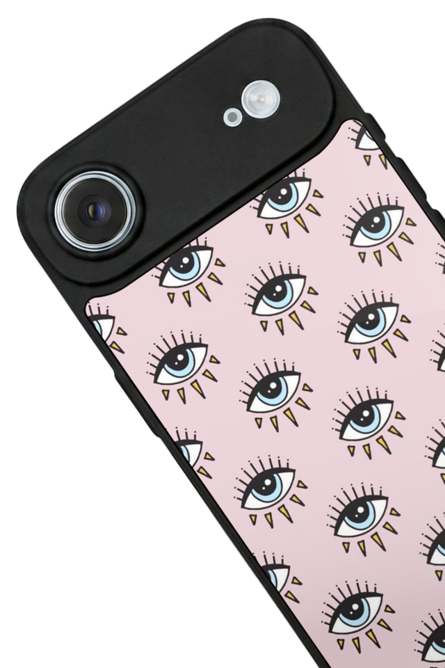 iPhone 17 Air Uyumlu Göz Tasarımlı Glossy Premium Kılıf