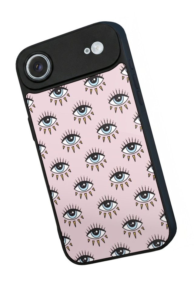 iPhone 17 Air Uyumlu Göz Tasarımlı Glossy Premium Kılıf