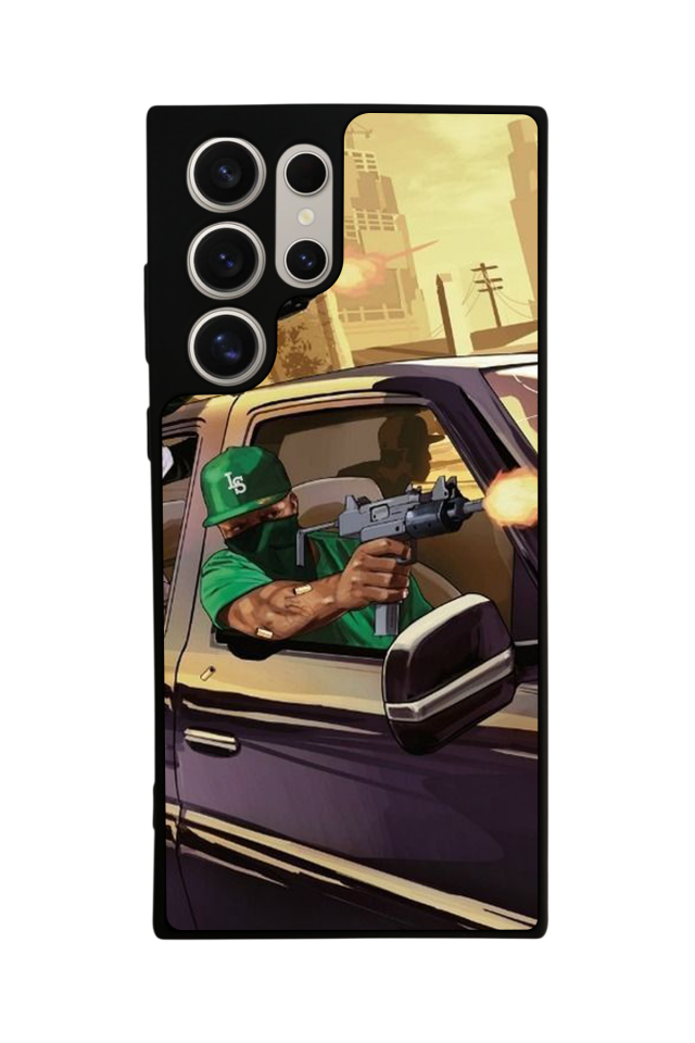 Samsung Galaxy S23 Ultra Uyumlu GTA Tasarımlı Glossy Premium Kılıf