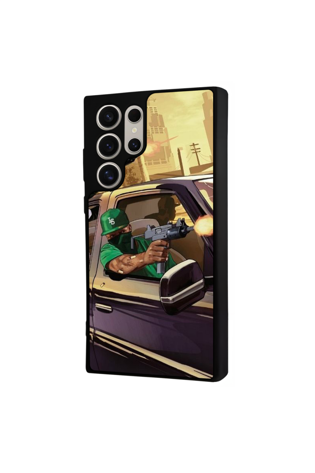 Samsung Galaxy S23 Ultra Uyumlu GTA Tasarımlı Glossy Premium Kılıf
