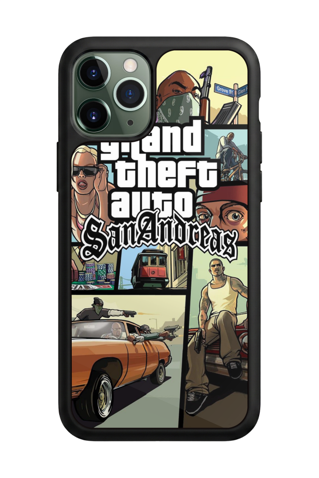 iPhone 11 Pro Uyumlu GTA Tasarımlı Glossy Premium Kılıf